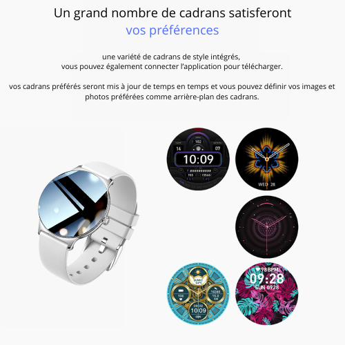 Montre connectée intelligente ultra mince femme