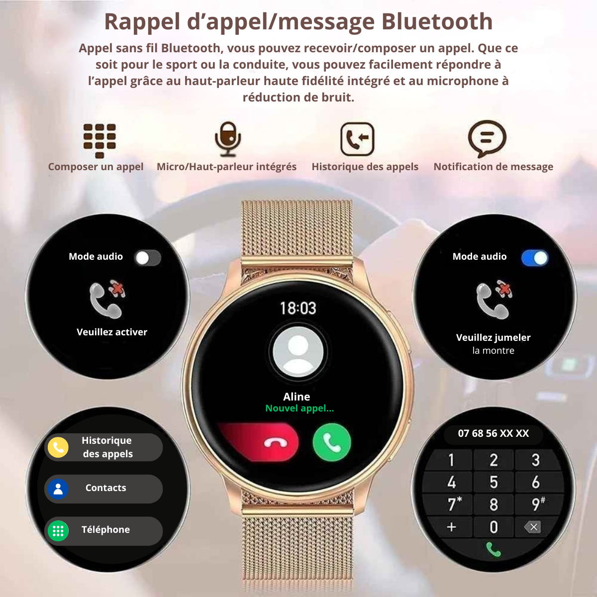 Montre connectée inteligente G35 femme