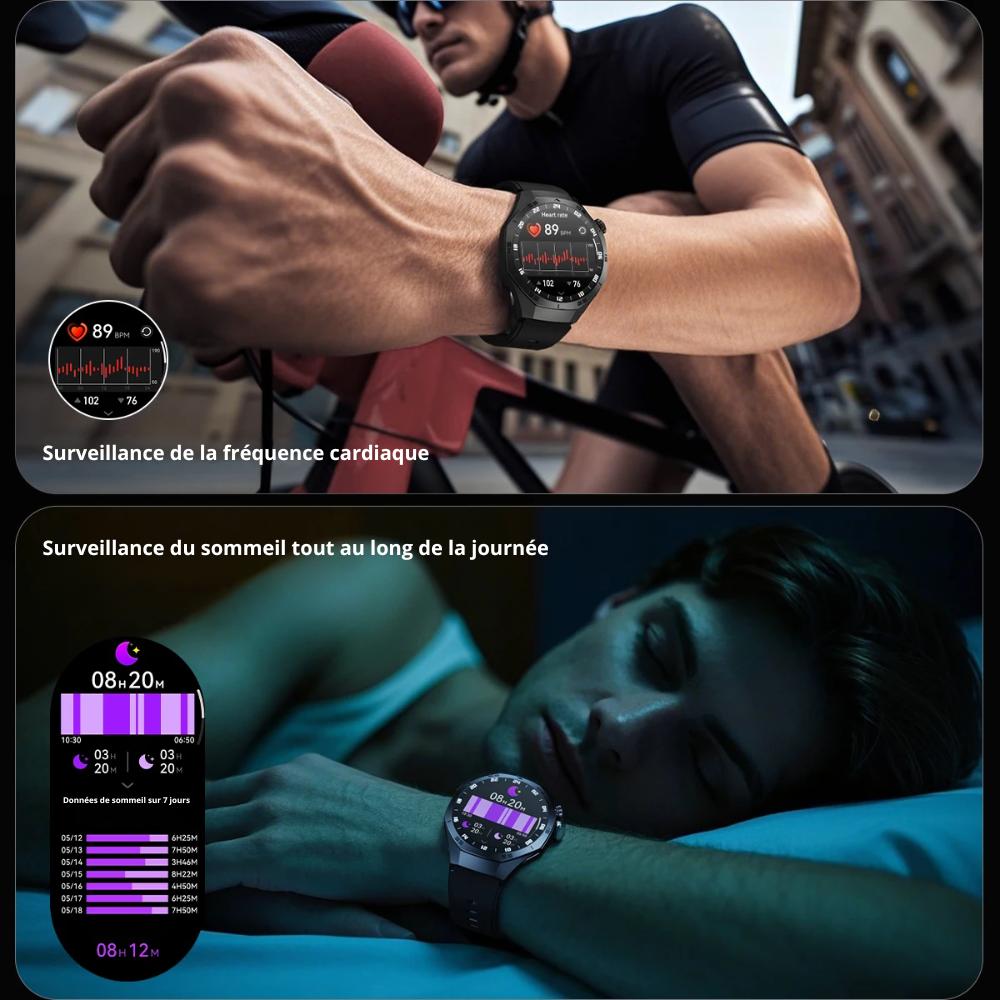 Montre connectée intelligente gt5 pro homme