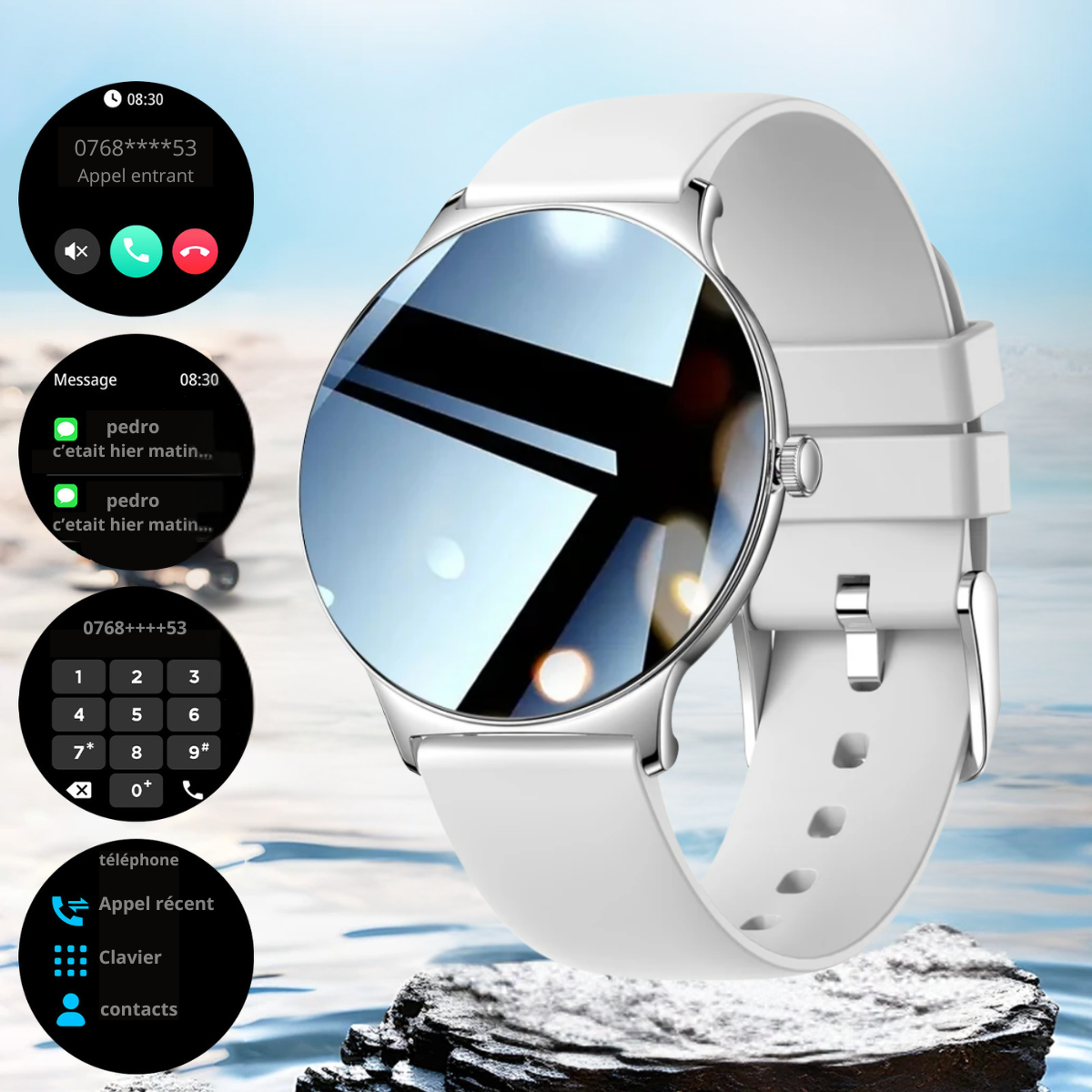 Montre connectée intelligente ultra mince femme